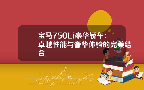 宝马750Li豪华轿车：卓越性能与奢华体验的完美结合