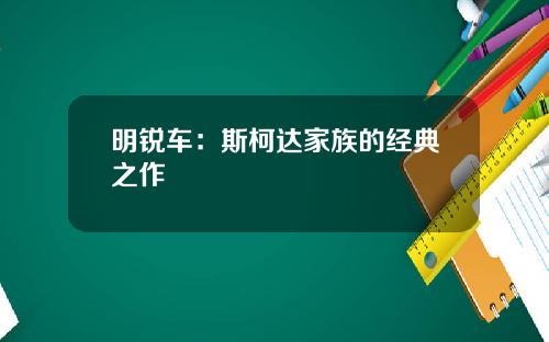 明锐车：斯柯达家族的经典之作