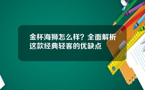 金杯海狮怎么样？全面解析这款经典轻客的优缺点