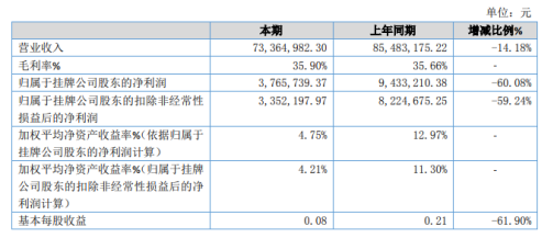 华能橡胶2019年净利376.57万减少60.08% 市场开拓销售费用增加